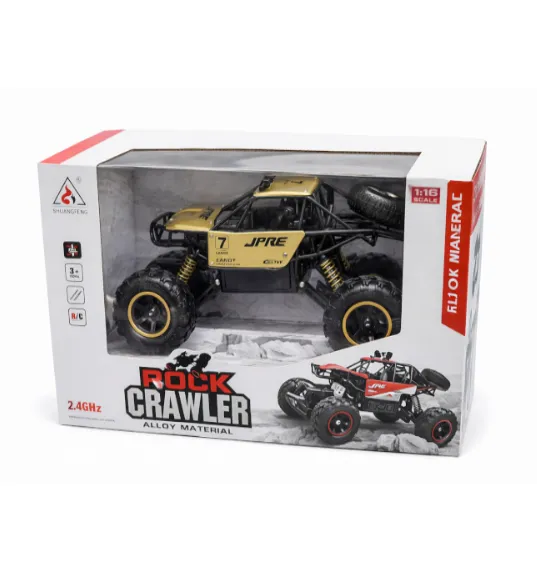 Mașină Rock Crawler 1:16 cu telecomanda, metalică, aurie, cod 2415D