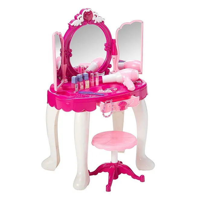 Măsuţă de înfrumuseţare cu scăunel, cod 10005 Măsuţă de înfrumuseţare cu scăunel, cod 10005