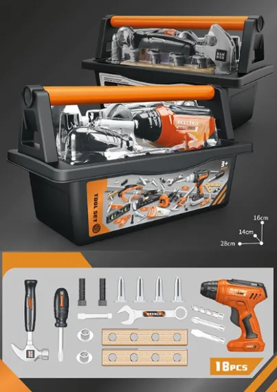 Set de joacă pentru copii „Micul meșter” – cu cutie pentru unelte Set de joacă pentru copii „Micul meșter” – cu cutie pentru unelte