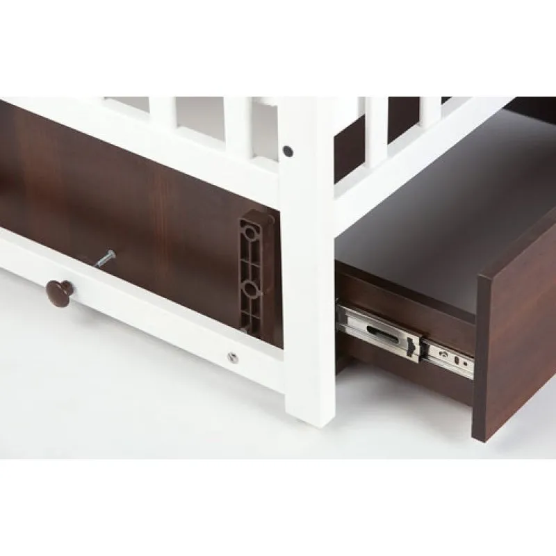 Pătuţ Eucalyptus Charlene-Combi Premium (DS-301) Alb/Nucă Pătuţ Eucalyptus Charlene-Combi Premium (DS-301) Alb/Nucă