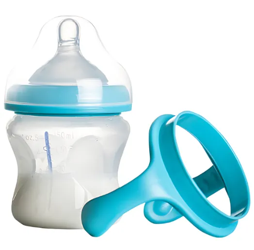 Biberon cu senzor de temperatura si gat larg din sticla, 150 ml Biberon cu senzor de temperatura si gat larg din sticla, 150 ml