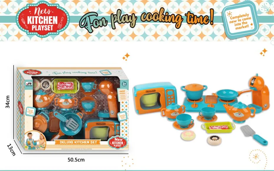 SET BUCATARIE CUPTOR CU MICROUNDE APARAT CAFEA TACAMURI CU GOGOSI, 5525D