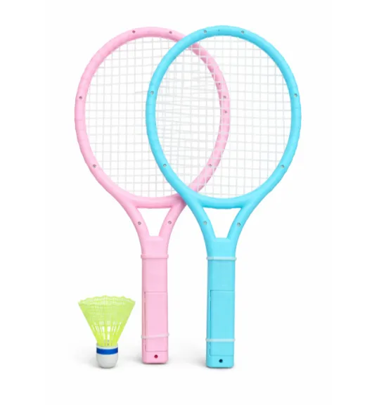 Badminton cu rachete luminoase, roz-albastru, cod 990180 Badminton cu rachete luminoase, roz-albastru, cod 990180