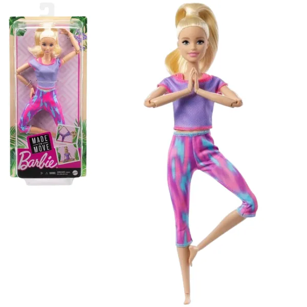 Păpușa Barbie „Made to Move” (blondă)