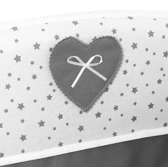 Aparatoare patut (120x60 cm) PernaMea Confort Stele gri Aparatoare patut (120x60 cm) PernaMea Confort Stele gri