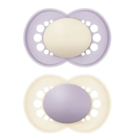 Пустышка ортодонтическая силиконовая MAM Original Mix and Match Girl (6+ мес), 2 шт.