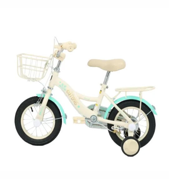 Bicicletă pentru copii cu 4 roți, 14 inch, verde, cod 2225D Bicicletă pentru copii cu 4 roți, 14 inch, verde, cod 2225D
