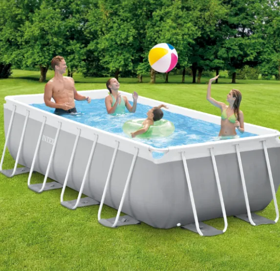 INTEX Piscină PRISM FRAME RECTANGULAR 400x200x122cm, 8418L, cadru metalic, cu pompă de filtrare INTEX Piscină PRISM FRAME RECTANGULAR 400x200x122cm, 8418L, cadru metalic, cu pompă de filtrare