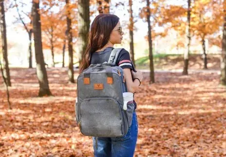 Geantă pentru mame 2 in 1 Moni Liana Grey Geantă pentru mame 2 in 1 Moni Liana Grey