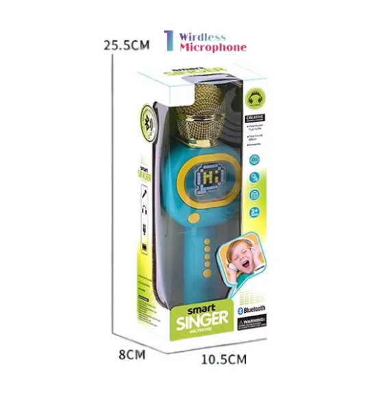 Microfon pentru copii „Tânărul cântăreț” cu Bluetooth Microfon pentru copii „Tânărul cântăreț” cu Bluetooth
