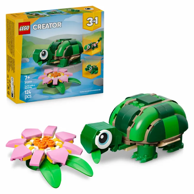 Constructor LEGO Creator Broască țestoasă cu nufăr, art. 31377 Constructor LEGO Creator Broască țestoasă cu nufăr, art. 31377