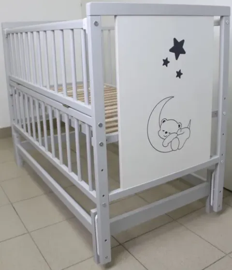 Pătuț Kuzya Urs Gri pe balansoar Pătuț Kuzya Urs Gri pe balansoar