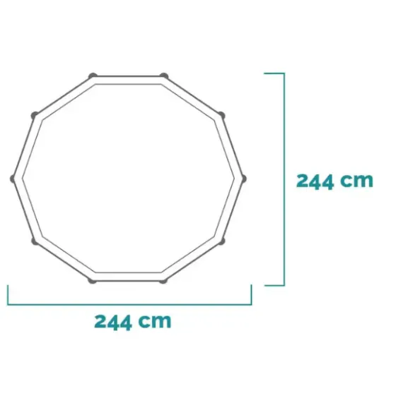 INTEX Piscină Metal Frame Blue 244х76 сm, 2843L, cadru metalic INTEX Piscină Metal Frame Blue 244х76 сm, 2843L, cadru metalic