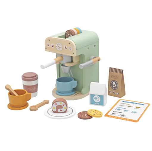 Espressor din lemn cu accesorii W10D806