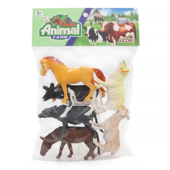 Set animale de fermă 12cm 6buc, cod 28126
