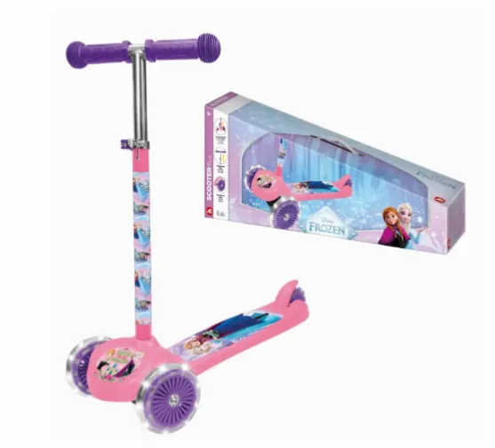 Trotinetă cu 3 roți luminoase Frozen, 5004-50276