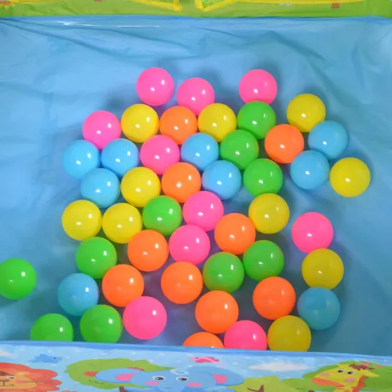 Cort pentru copii Moni Zoo 2 in 1 cu 50 bile Blue Cort pentru copii Moni Zoo 2 in 1 cu 50 bile Blue