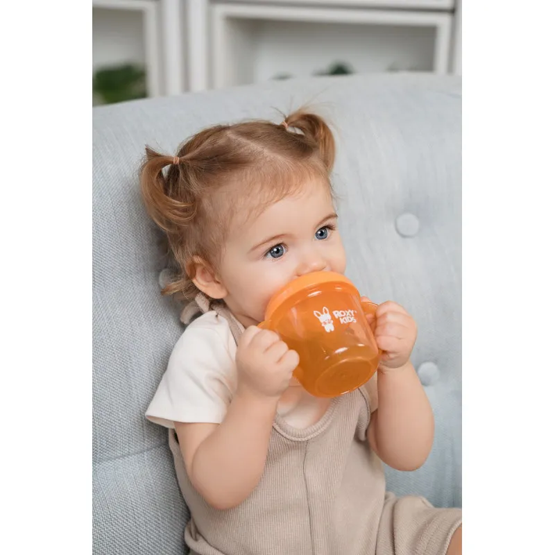 Cana anti-varsare cu nasuc Roxy Kids, Piersic (RFD-005-O) Cana anti-varsare cu nasuc Roxy Kids, Piersic (RFD-005-O)