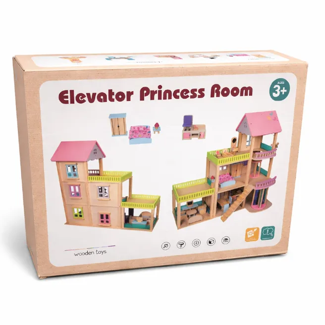 Căsuță pentru păpuși cu lift, cod 1439D