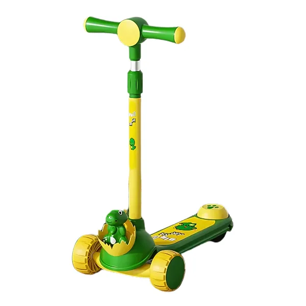 Trotinetă pentru copii cu trei roți, lumini LED, muzică și jucărie detașabilă, 4 culori Trotinetă pentru copii cu trei roți, lumini LED, muzică și jucărie detașabilă, 4 culori