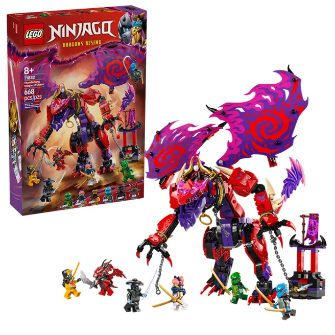 Constructor LEGO Ninjago Thunderfang al dragonului haosului, art. 71832 Constructor LEGO Ninjago Thunderfang al dragonului haosului, art. 71832