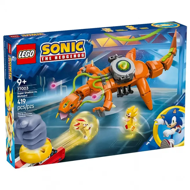 Constructor LEGO Sonic The Hedgehog Super Shadow vs Biolizard, art. 77003