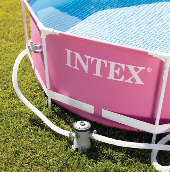 INTEX Piscină Metal Frame Pink 244х76 сm, 2843L, cadru metalic INTEX Piscină Metal Frame Pink 244х76 сm, 2843L, cadru metalic