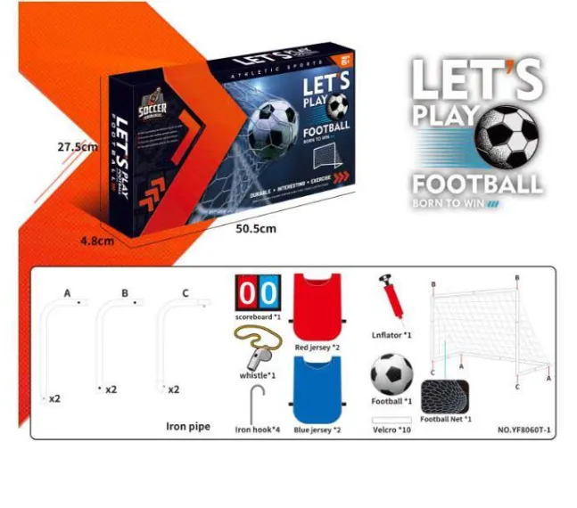 Porți de fotbal cu accesorii YF8060T-1