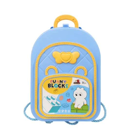 Set de joacă Constructor în rucsac, 78 piese, albastru, cod 962060