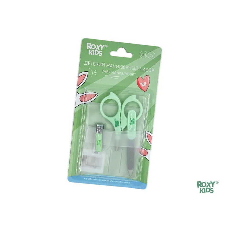 Set manichiura 3X1 Roxy Kids, Verde (RBM-001-G) Set manichiura 3X1 Roxy Kids, Verde (RBM-001-G)