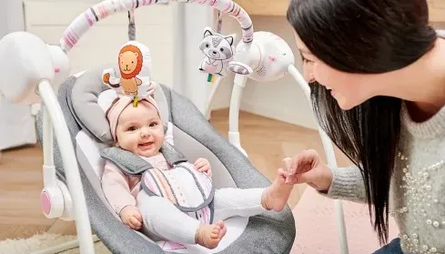 Balansoar pentru bebeluși Lionelo Ruben Pink Baby Balansoar pentru bebeluși Lionelo Ruben Pink Baby