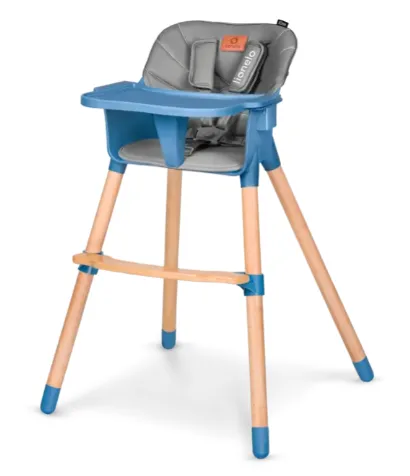 Стульчик для кормления 2 в 1 Lionelo Koen Blue Sky