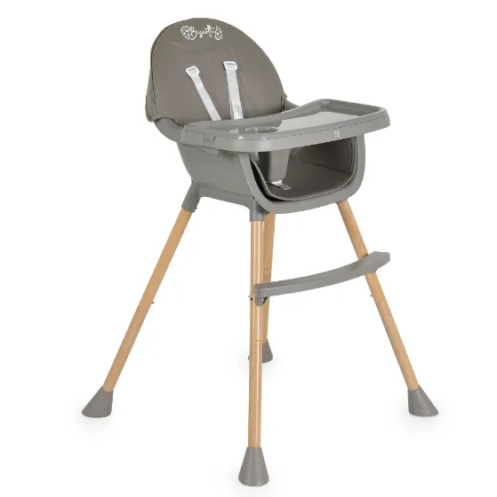 Scaun de masă 2 în 1 Moni Biscotti Grey