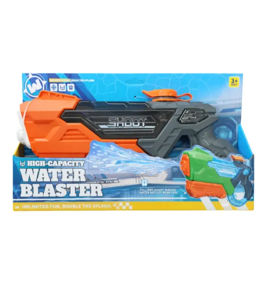 Pistol cu apă mecanic, portocaliu, cod 990165