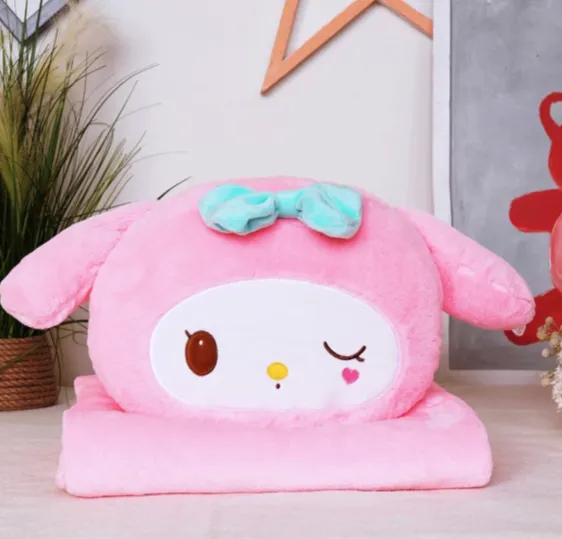 Jucărie din pluș My Melody 40cm, cu plapumă 1×1.6m (657321)
