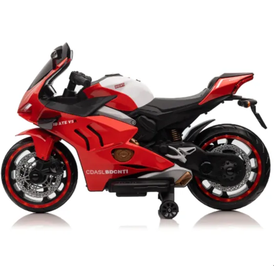 Motocicletă electrică pentru copii, roșie (67898) Motocicletă electrică pentru copii, roșie (67898)