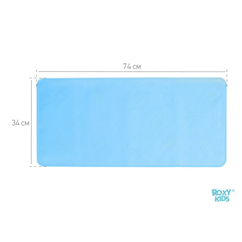 Covoras de baie din cauciuc anti-alunecare Roxy Kids 34x74cm, Albastru (BM-3474-B) Covoras de baie din cauciuc anti-alunecare Roxy Kids 34x74cm, Albastru (BM-3474-B)