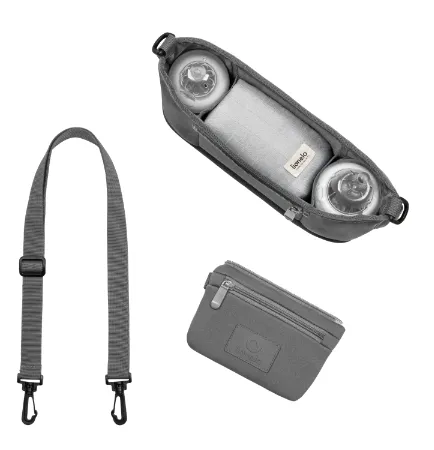 Geantă pentru cărucior Lionelo Little Cube Grey Stone Geantă pentru cărucior Lionelo Little Cube Grey Stone