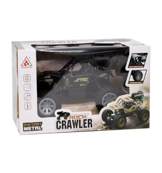Mașină „Rock Crawler” cu t/c (lumină, spray), neagră, cod 782034