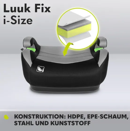 Inaltator auto - buster 22-36 kg Lionelo Luuk Fix i-size Grey Stone Inaltator auto - buster 22-36 kg Lionelo Luuk Fix i-size Grey Stone