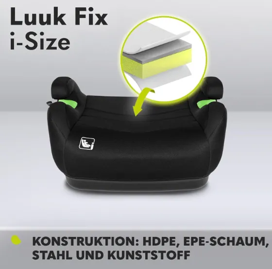 Inaltator auto - buster 22-36 kg Lionelo Luuk Fix i-size Black Carbon Inaltator auto - buster 22-36 kg Lionelo Luuk Fix i-size Black Carbon