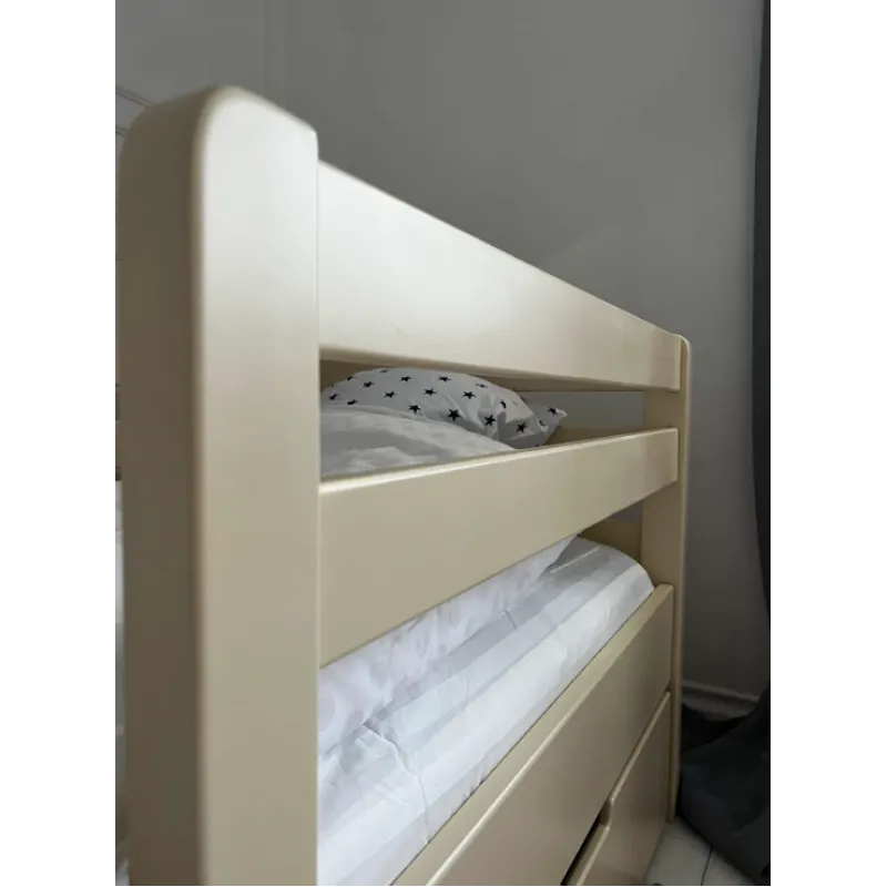 Pat Goydalka AURORA cu sertar (1B510-3) Bej 160x80cm Pat Goydalka AURORA cu sertar (1B510-3) Bej 160x80cm