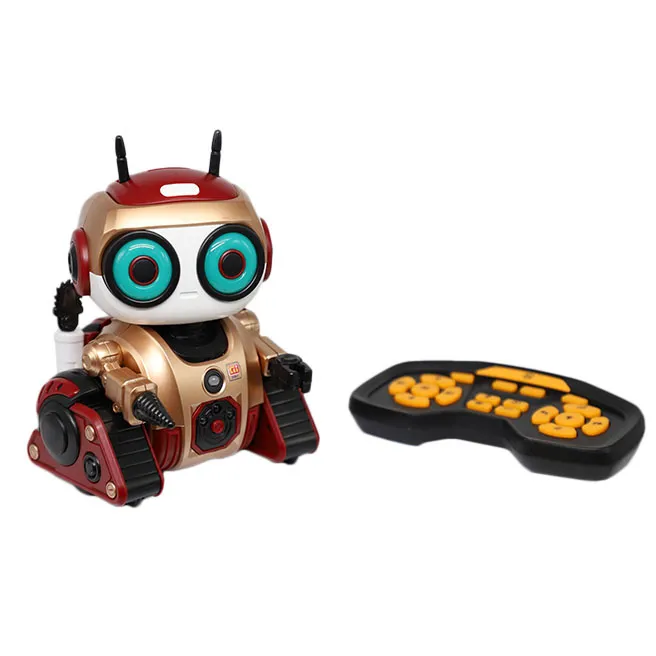 Robot interactiv cu șenile și RC auriu, cod 877055