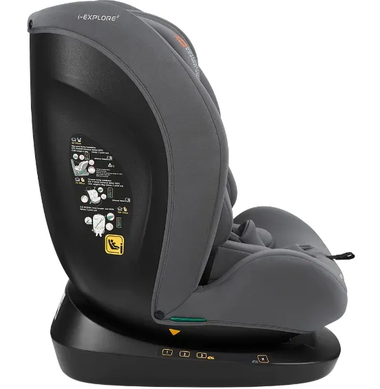 Scaun auto 40-150 cm (i-Size) Isofix KikkaBoo i-Explore 2 Grey Scaun auto 40-150 cm (i-Size) Isofix KikkaBoo i-Explore 2 Grey
