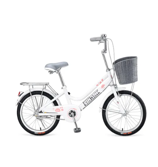 Bicicletă pentru copii cu două roți, 16 inci, albă, cod 2369D