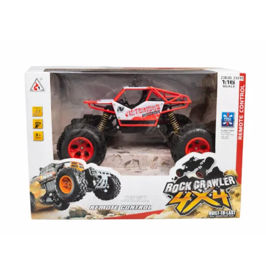 Mașină Rock Crawler 4x4 1:16, roșie, cod 2383D