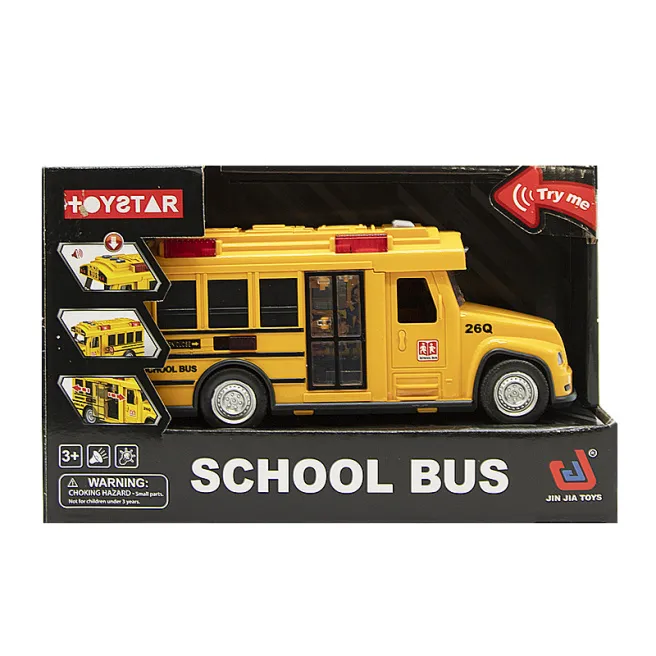 Autobuz cu inerție „School bus”, 1:18, cod 652080