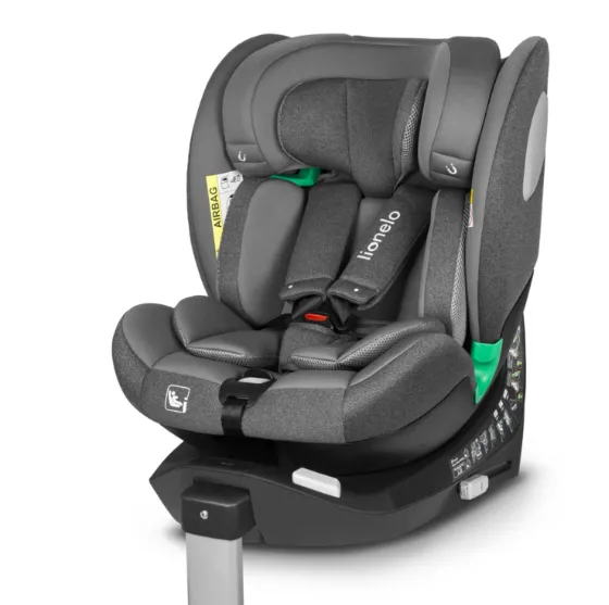 Scaun auto 40-150 cm (i-Size) Isofix Lionelo Braam Grey Stone, rotativ 360