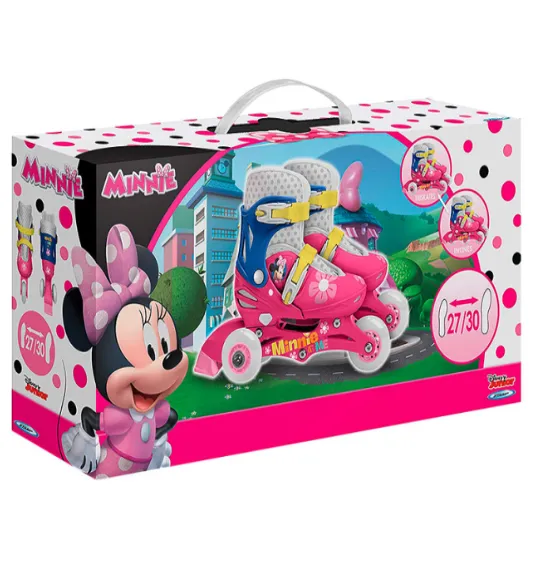 STM Role cu 3 roti 2 in 1 Minnie marimea 27-30, cod 44109 STM Role cu 3 roti 2 in 1 Minnie marimea 27-30, cod 44109