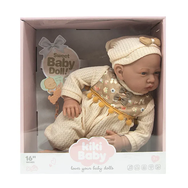 Кукла-пупс Kiki Baby 40 см из винила с пустышкой, код 732041